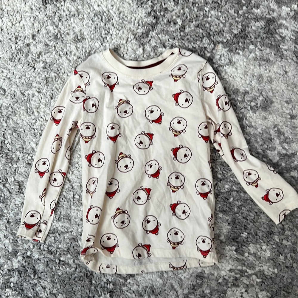 Toddler boys bear long sleeve tshirt